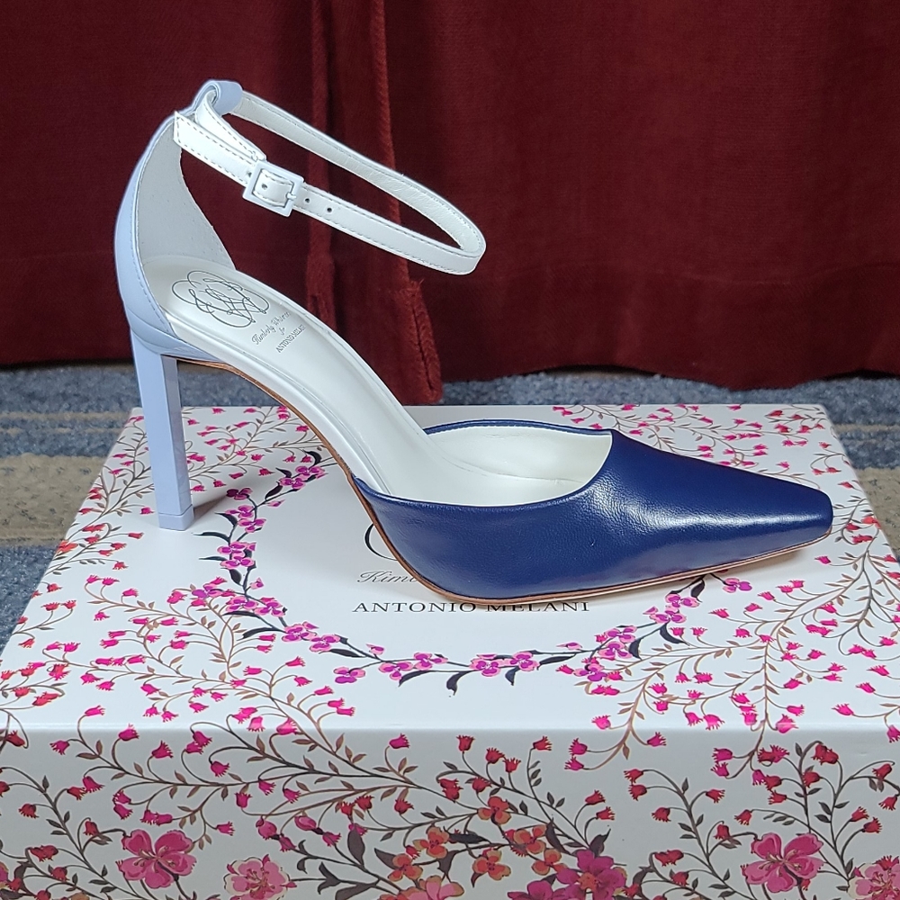 Kimberly Whitman Hydrangea Leather Pumps